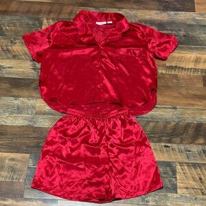 Victorias Secret‎ gold label red shorts sleep set